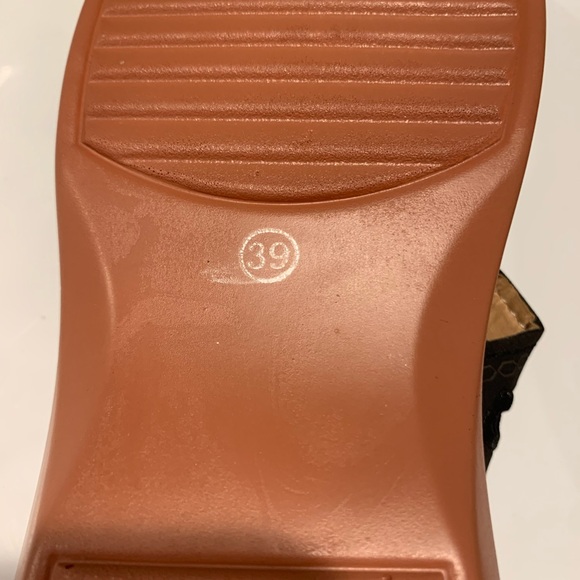 NWT black Flip Flops Women Brown  Diamond-Cutout Sandals Sz 39 = 8 - Picture 11 of 13